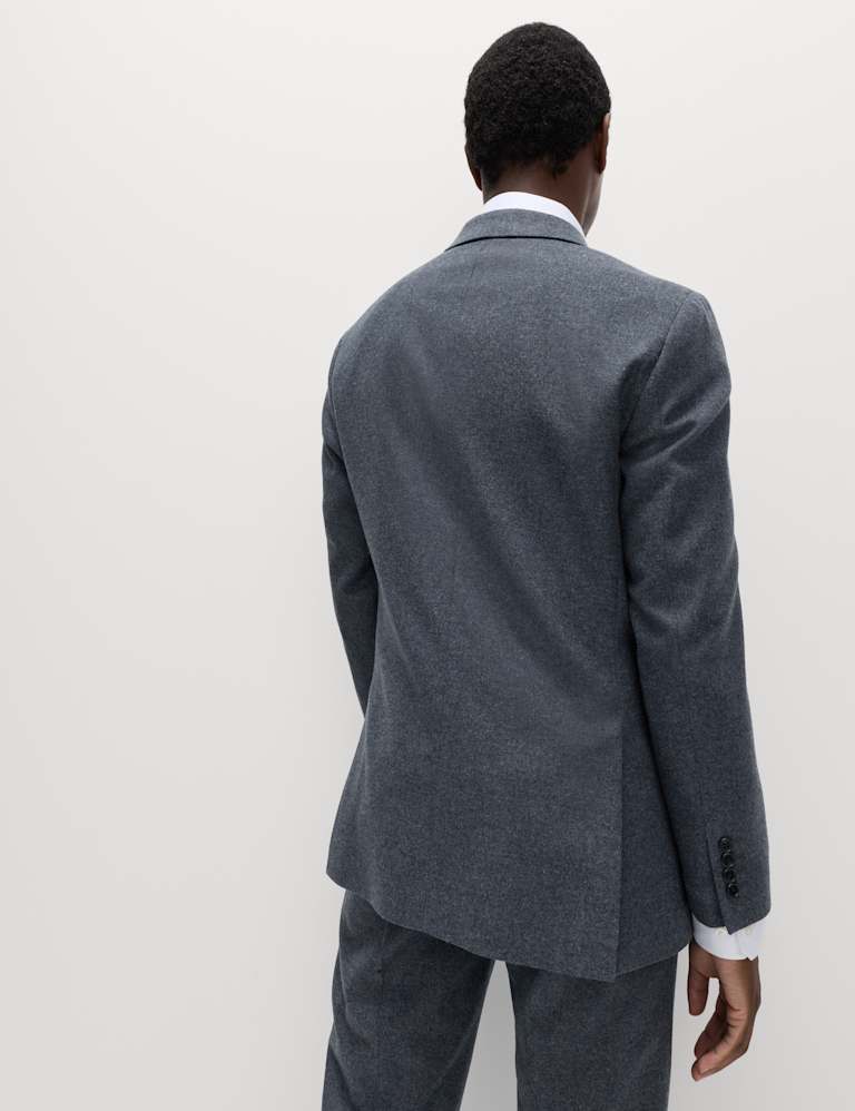 Tailored Fit Wool Rich Tweed Double Breasted Suit 4 of 6