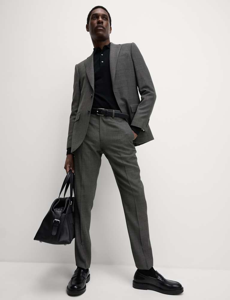 2 Piece Slim Fit Pure Wool Suit 1 of 6