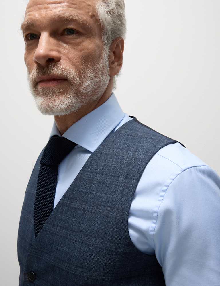 3 Piece Regular Fit Check Suit 5 of 6