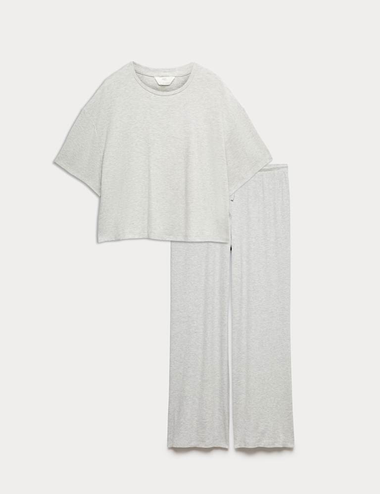 Modal Rich Ribbed Pyjama Top Set 2 of 6