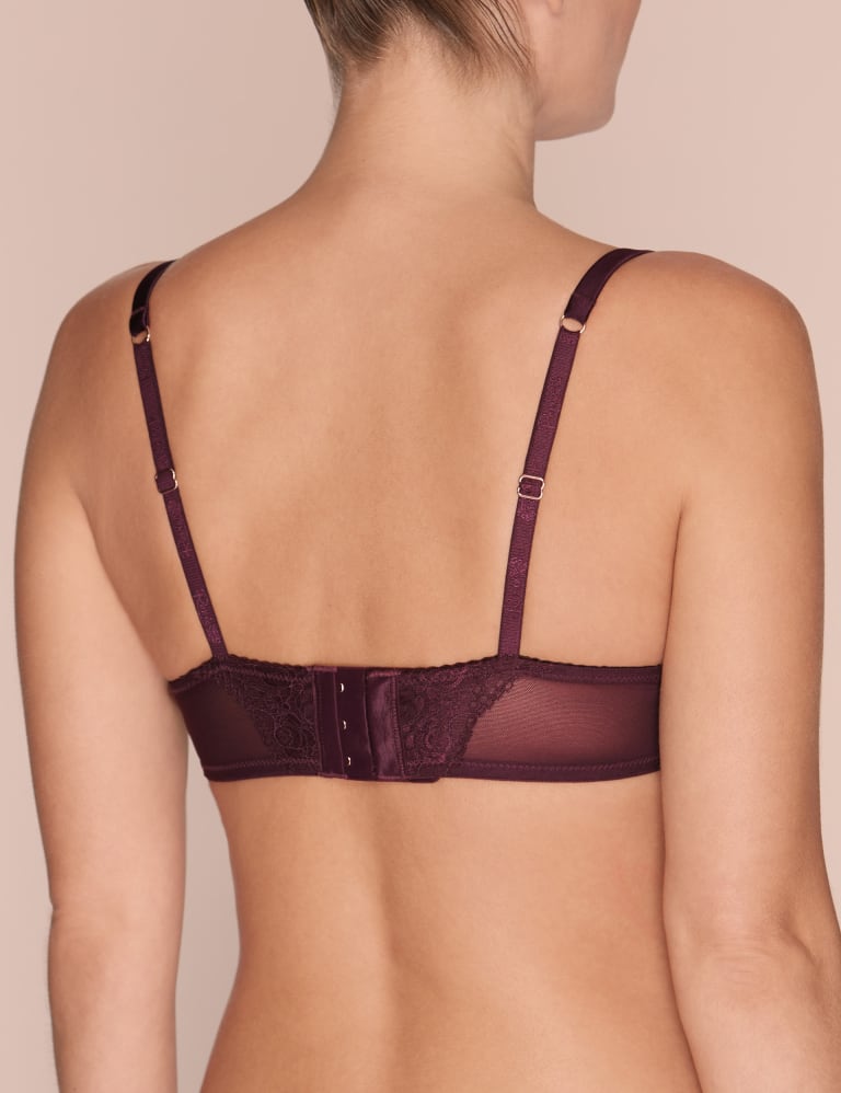 Silk & Lace Set with Padded Plunge A-E 4 of 6