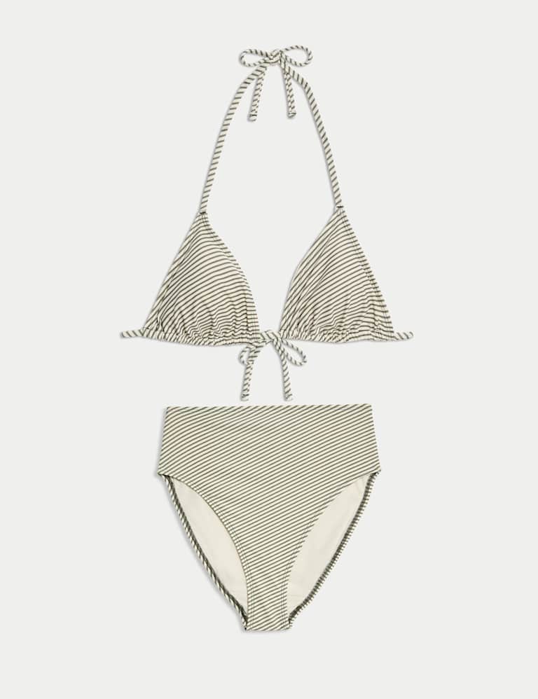 Printed Halterneck Triangle Bikini Set 2 of 6