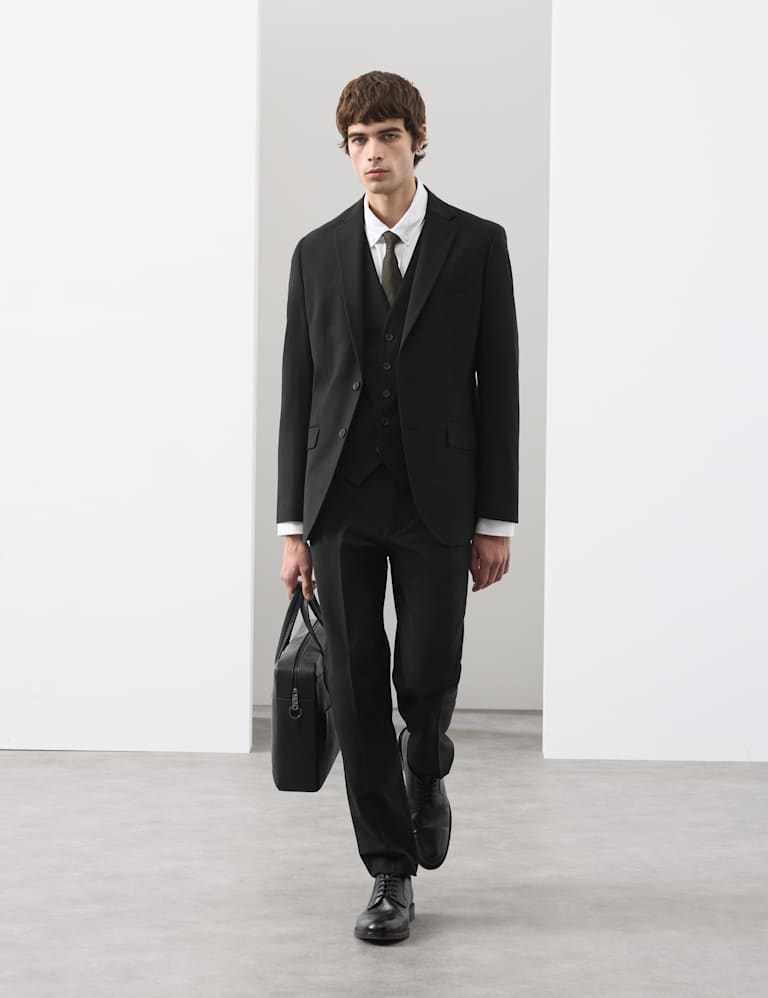 3 Piece Tailored Fit Performance Suit 1 of 6