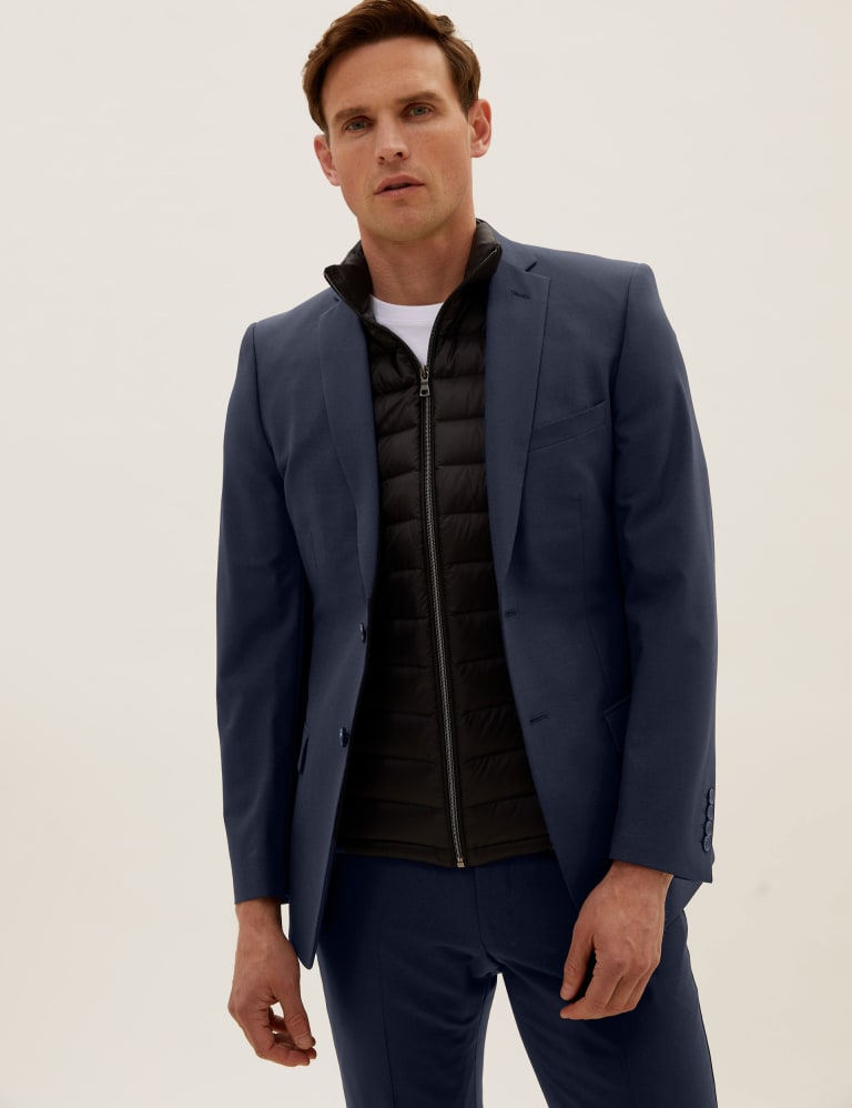 The Ultimate Navy Slim Fit Wool Blend Suit 2 of 8