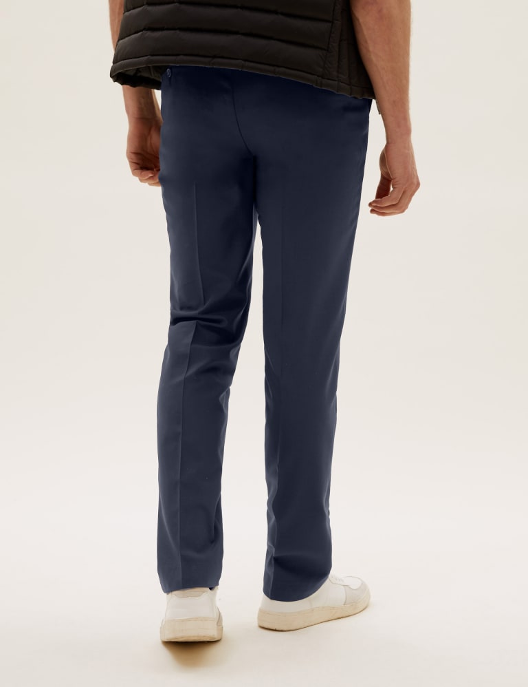 The Ultimate Navy Slim Fit Wool Blend Suit 5 of 8