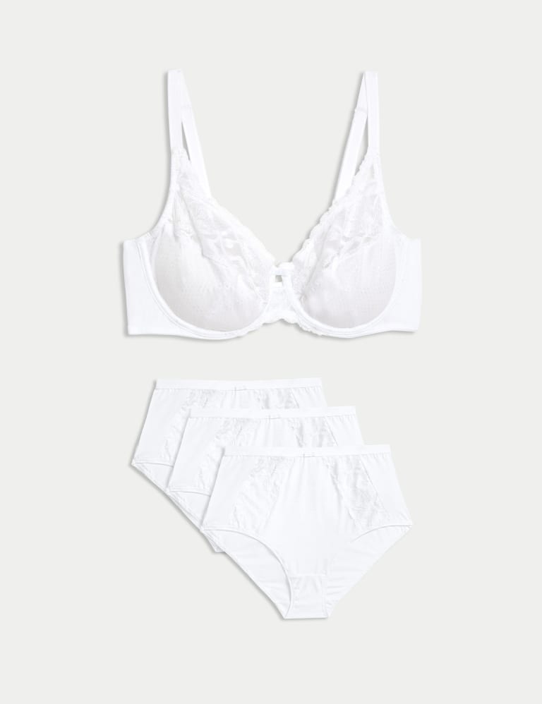 Wild Blooms Wired Full Cup Bra Set A-E 2 of 6