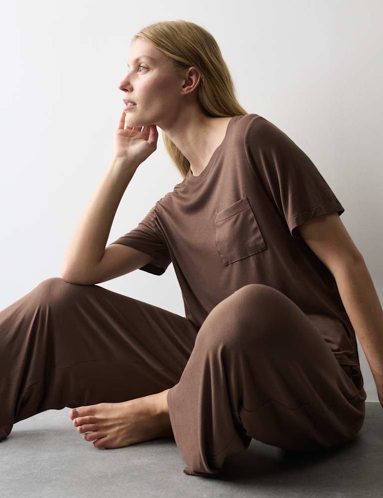 Pocket Detail Pyjama Top Set 1 of 6