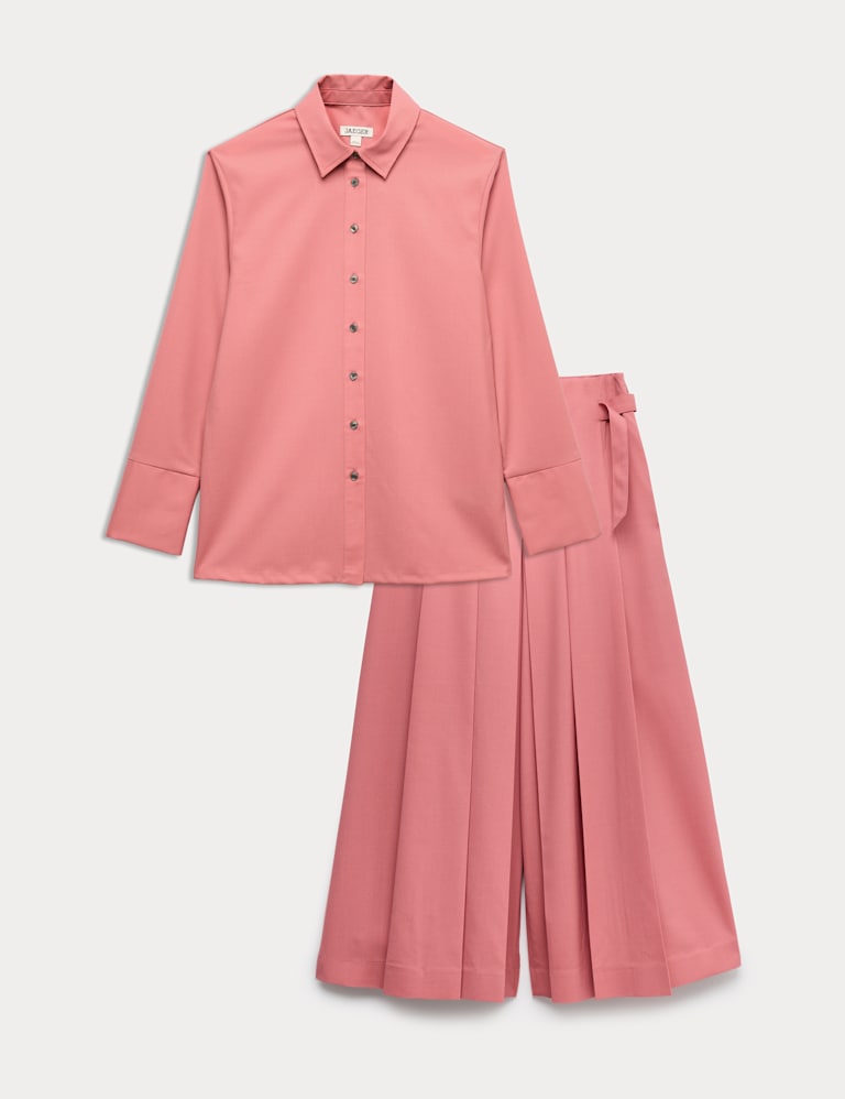 Wool Rich Shirt & Trouser Set 2 of 6