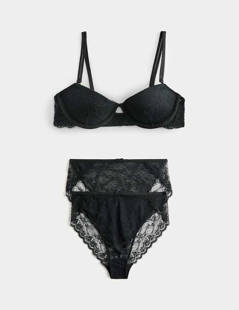 Ida Lace Wired Balconette Bra Set A-E 2 of 6