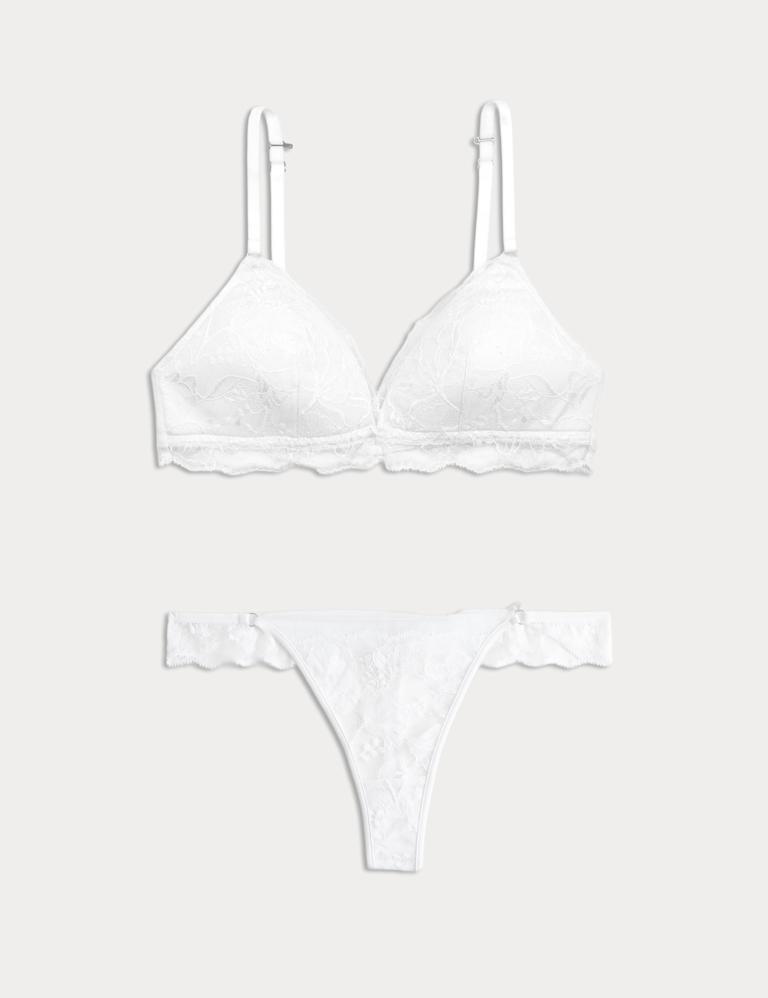 Savannah Lace Non Wired Plunge Bra Set A-E 2 of 6