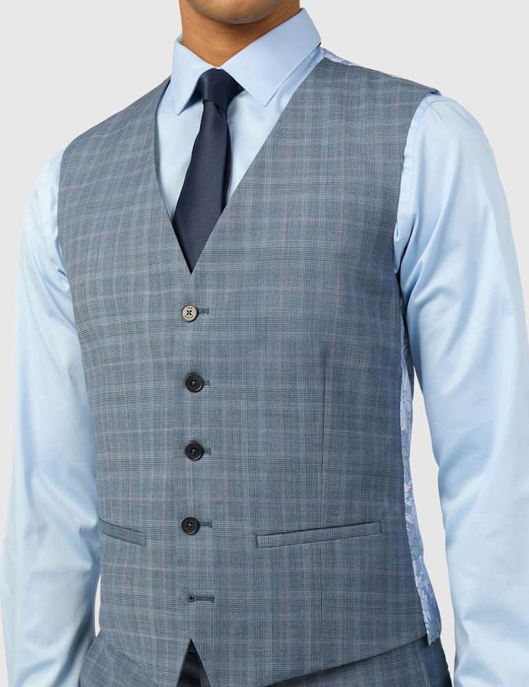 Slim Fit Wool Rich Check Suit 6 of 6