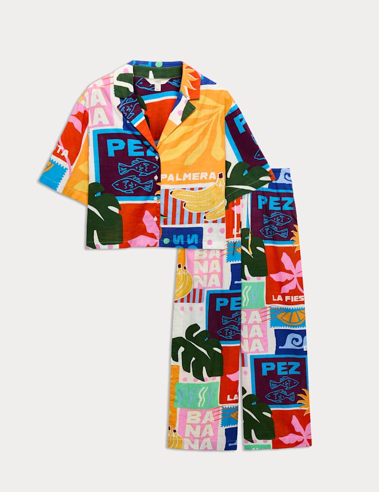 Printed Beach Shirt & Trouser Set 2 of 6