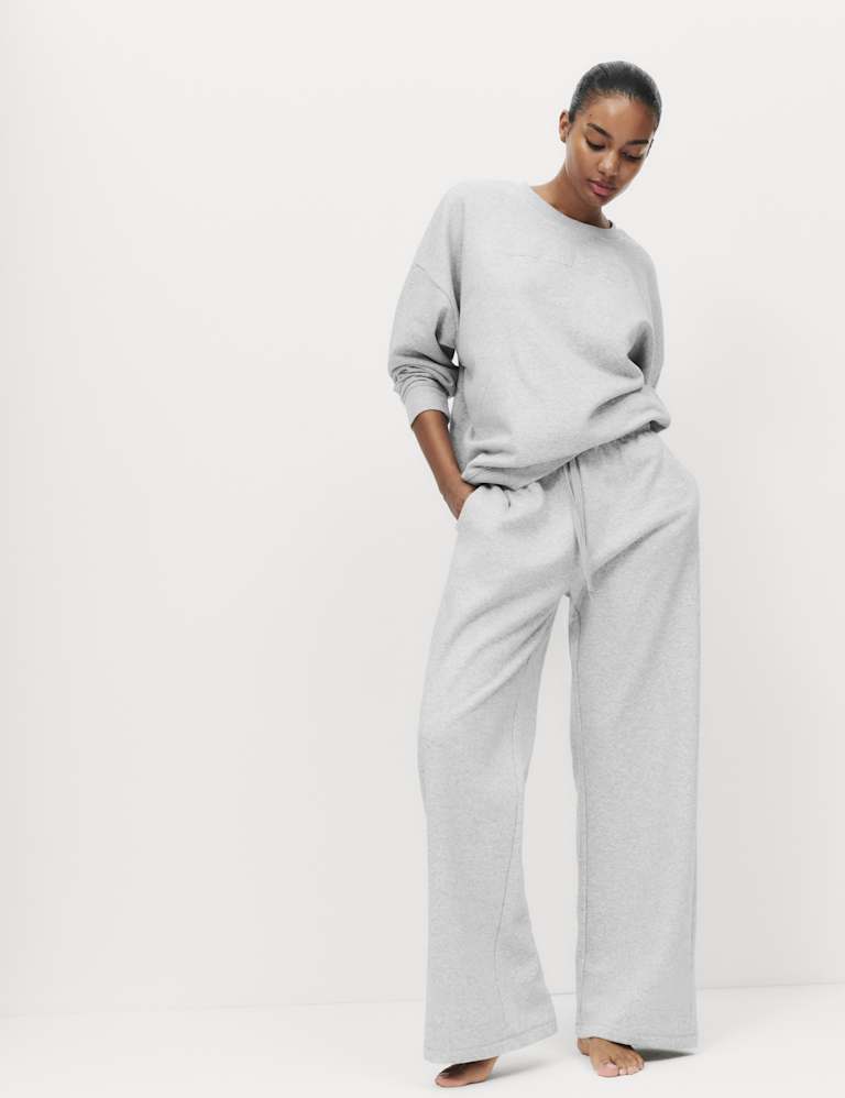 Cotton Rich Brushback Lounge Sweatshirt Set 1 of 6