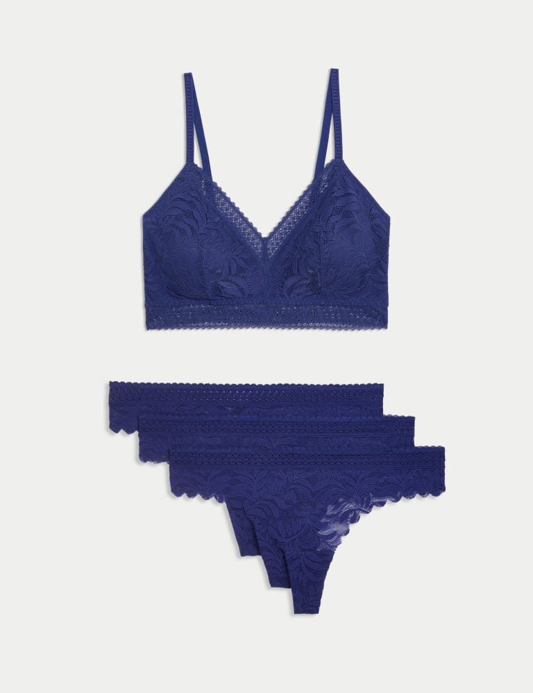 Flexifit Lace Non Wired Bralette Set M S IE