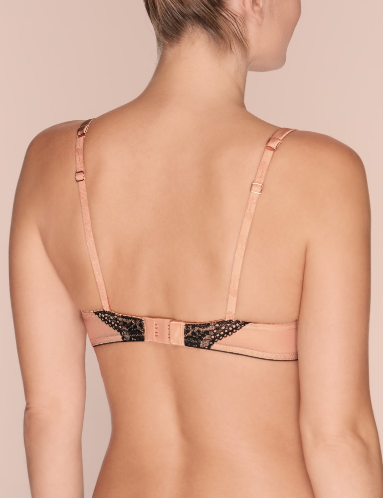 Silk & Lace Set with Padded Beau Plunge A-E 4 of 6