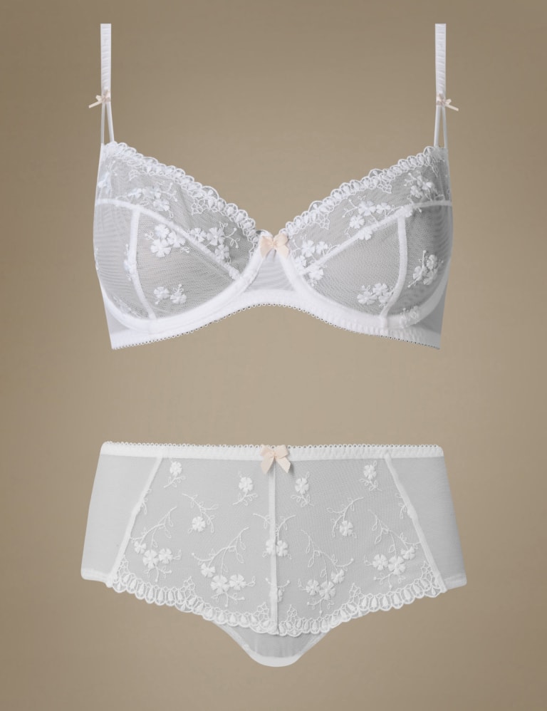 2 Pack Embroidered with Non-Padded Balcony A-E 2 of 5