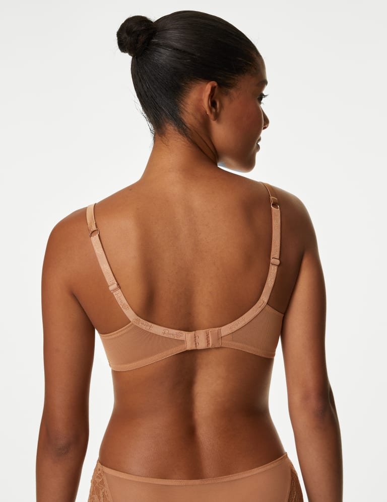 Silk & Lace Wired Full Cup Bra Set A-E 4 of 6