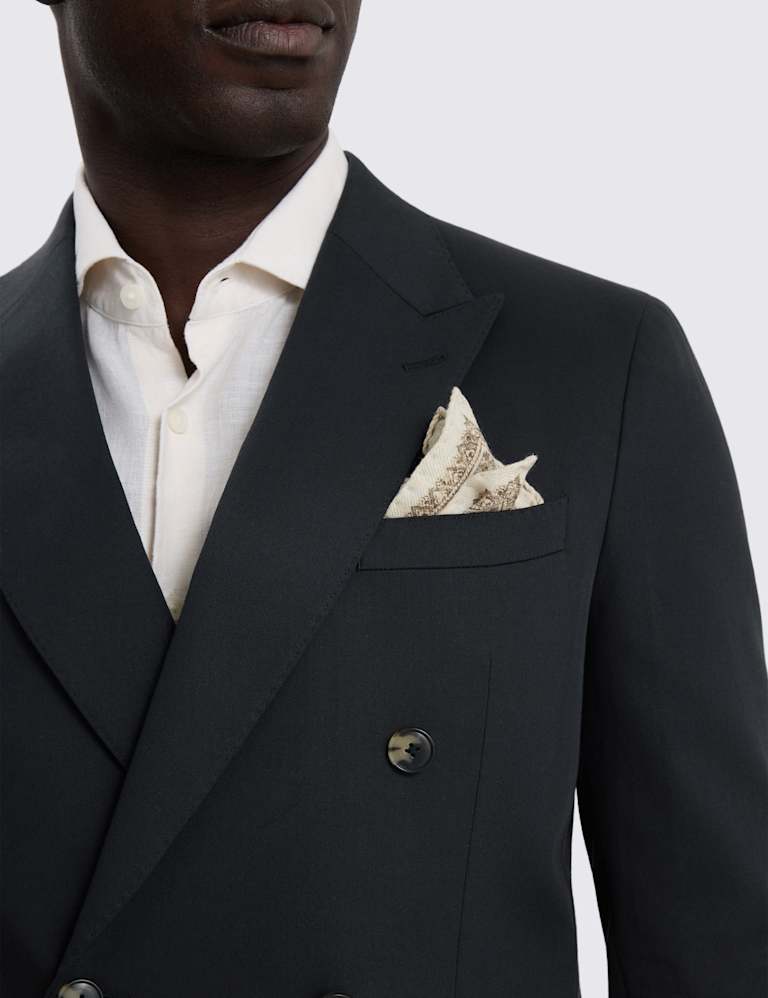 2 Piece Slim Fit Cotton Rich Double Breasted Suit 3 of 6