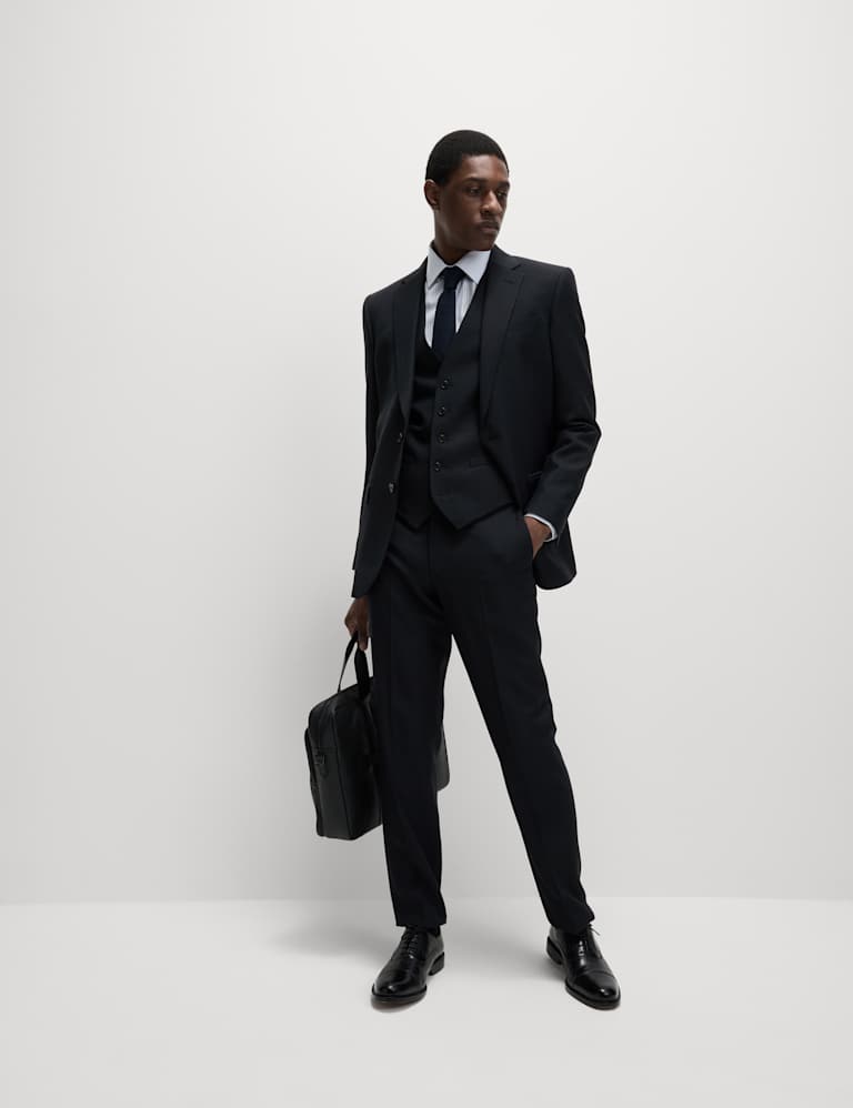 3 Piece Regular Fit Pure Wool Suit 1 of 6