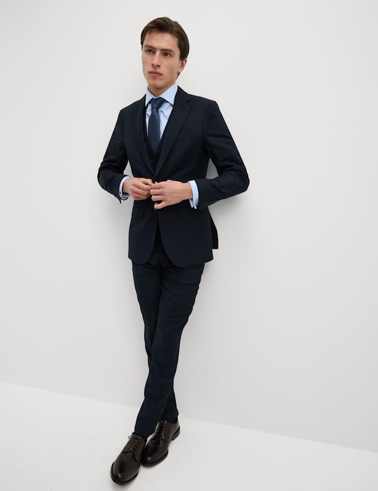 3 Piece Regular Fit Pure Wool Suit 2 of 6