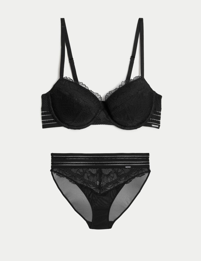 Marseilles Lace Wired Balcony Bra Set A-E 2 of 6