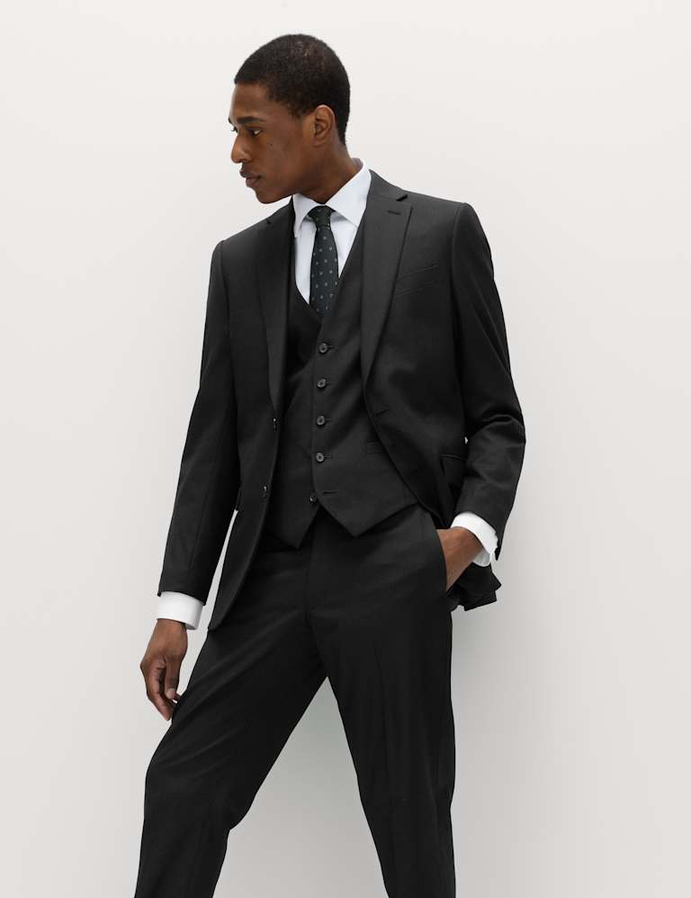 3 Piece Tailored Fit Stretch Suit 1 of 6