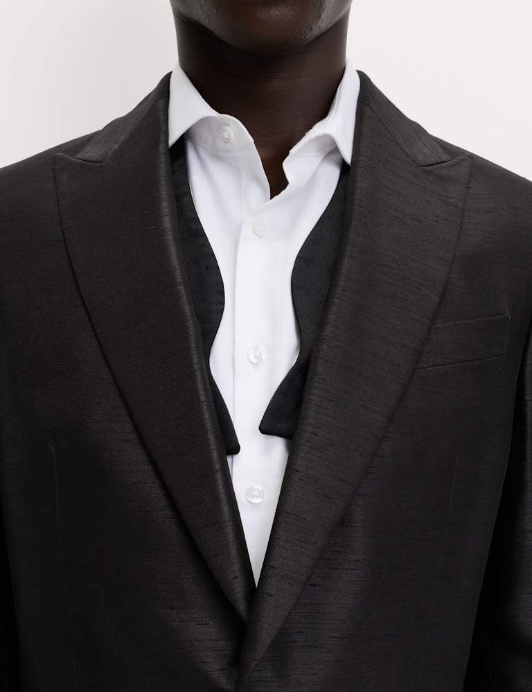 Tailored Fit Textured Sheen Tuxedo Suit 4 of 6