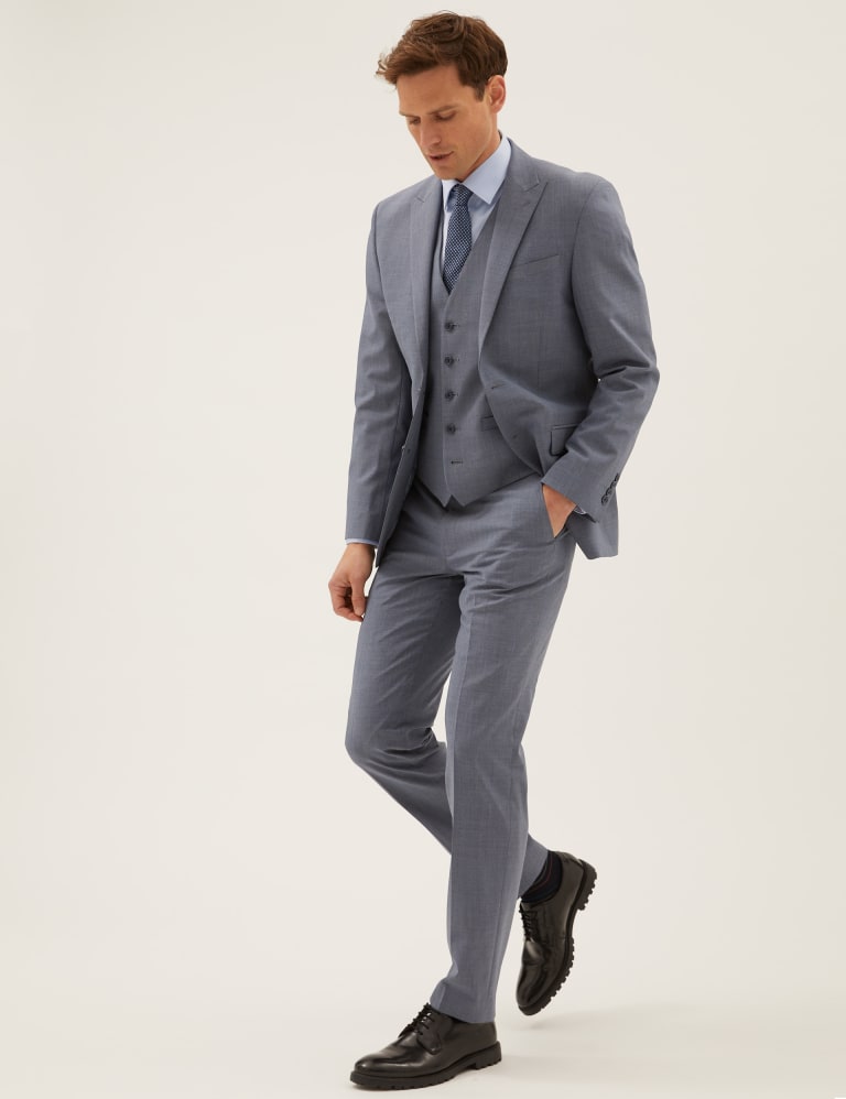 The Ultimate Blue Tailored Fit 3 Piece Suit 1 of 8