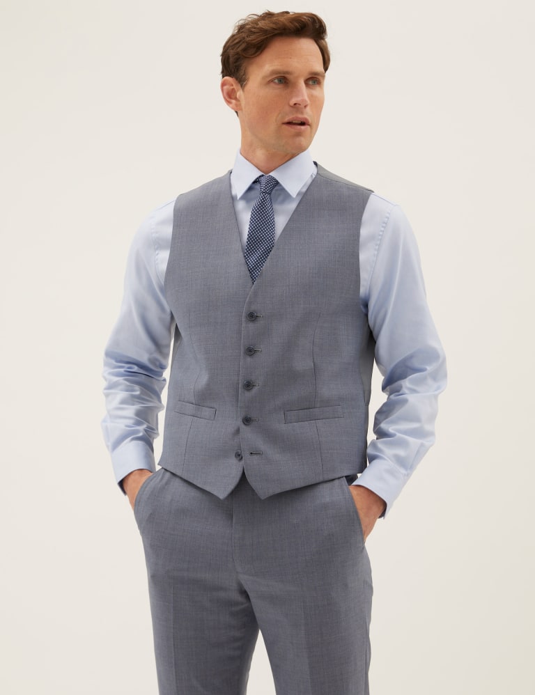 The Ultimate Blue Tailored Fit 3 Piece Suit 2 of 8