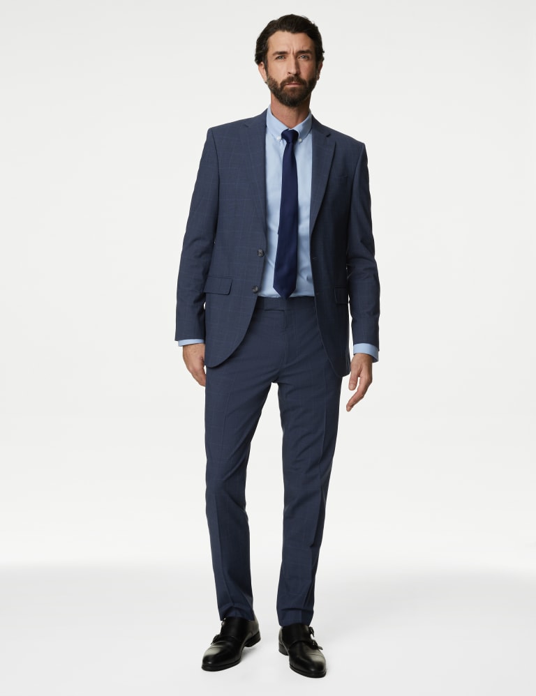 Slim Fit Prince of Wales Check Suit 1 of 7