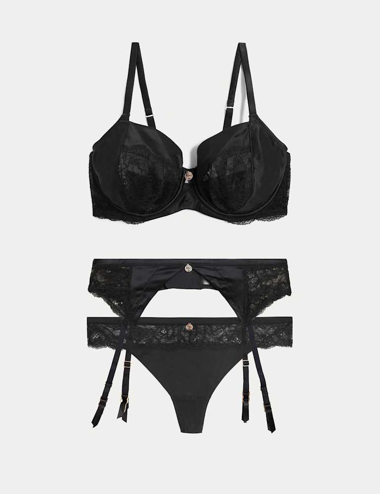 Silk & Lace Suspenders Set 2 of 7