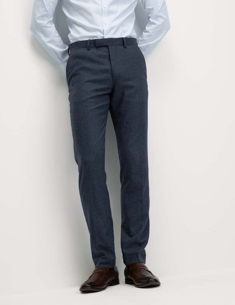 2 Piece Tailored Fit Wool Rich Tweed Suit 4 of 6