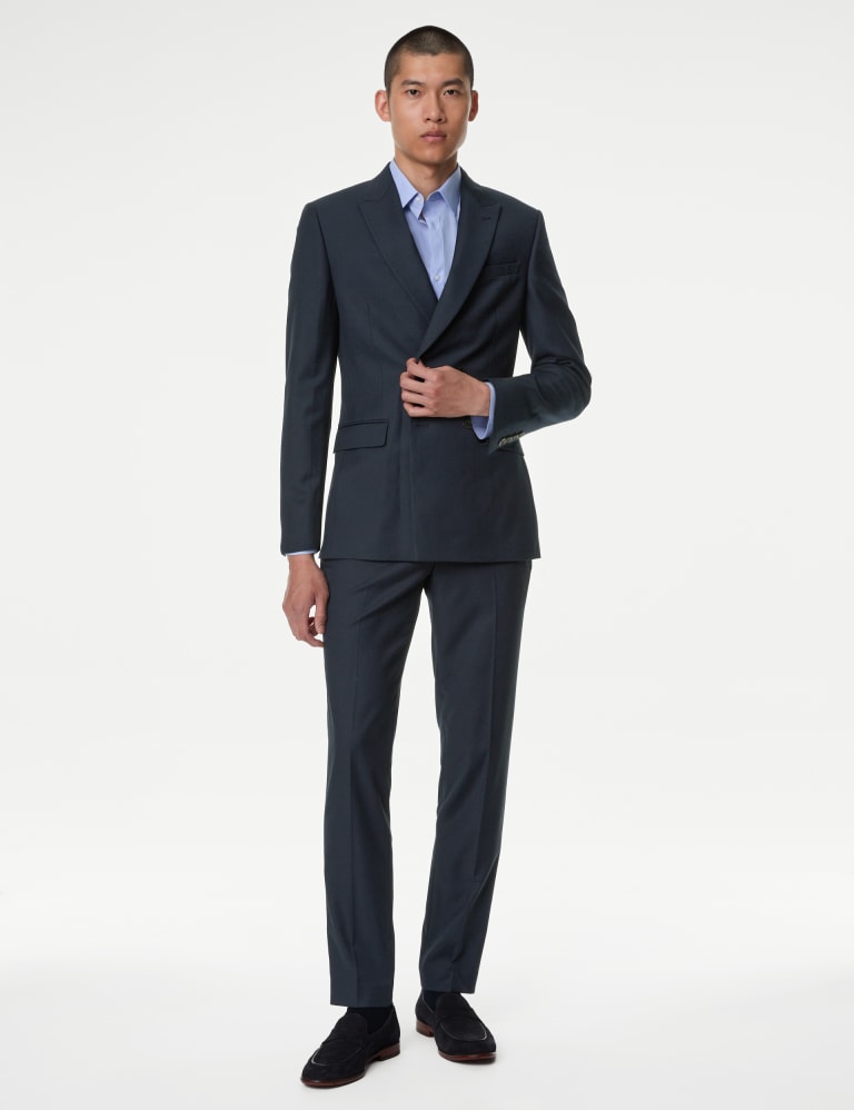 Slim Fit Double Breasted Suit 4 of 5