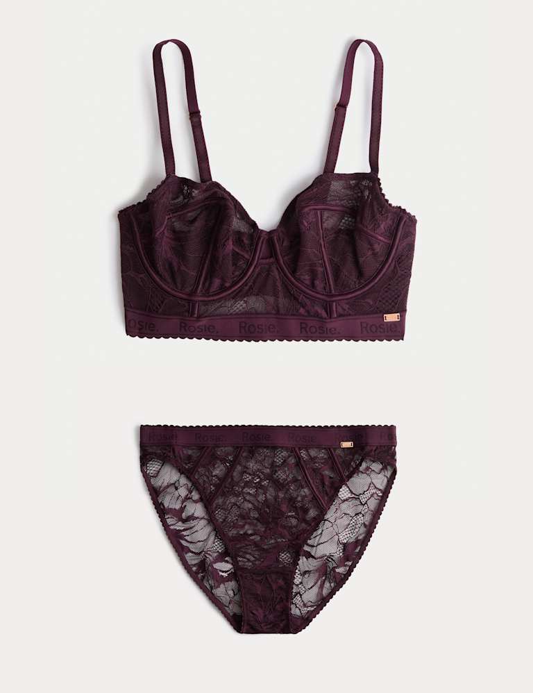 LaceWear Wired Longline Balcony Bra Set A-E 2 of 6