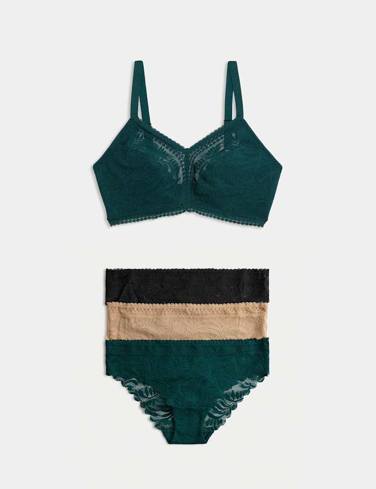 Flexifit™ Lace Non Wired Bralette Set F-H 2 of 6