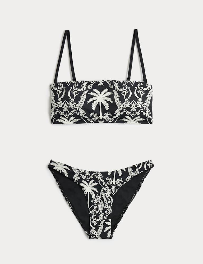 Printed Bandeau Bikini Set 2 of 6
