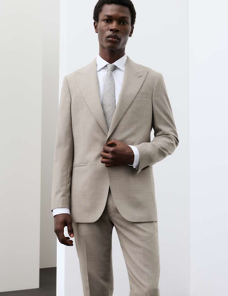 2 Piece Tailored Fit Wool Blend Suit 1 of 6