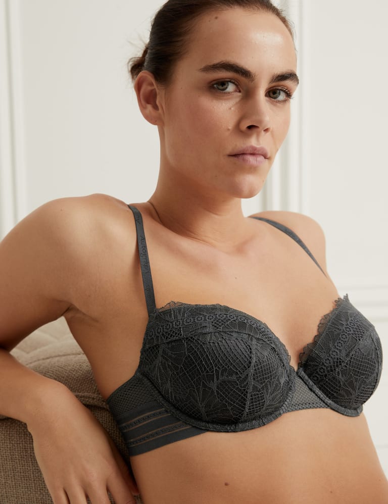 Marseilles Lace Wired Balcony Bra Set A-E 3 of 6