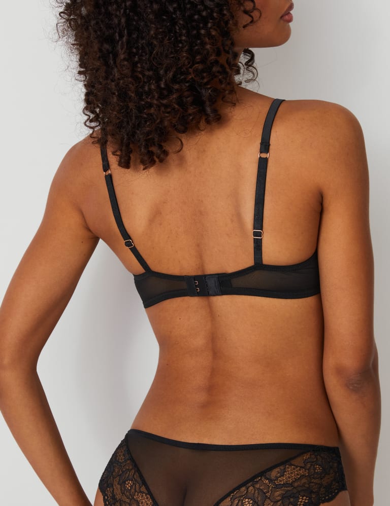 Silk & Lace Wired Balcony Bra Set A-E 4 of 6