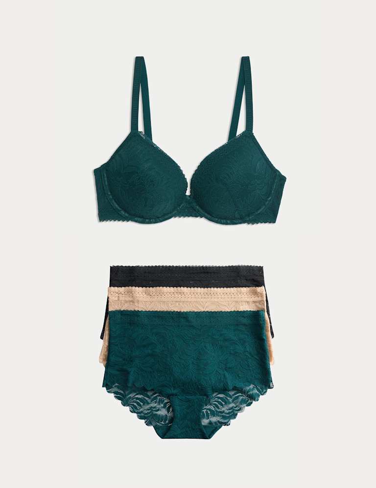 Flexifit™ Lace Wired Push-Up Bra Set A-E 2 of 6