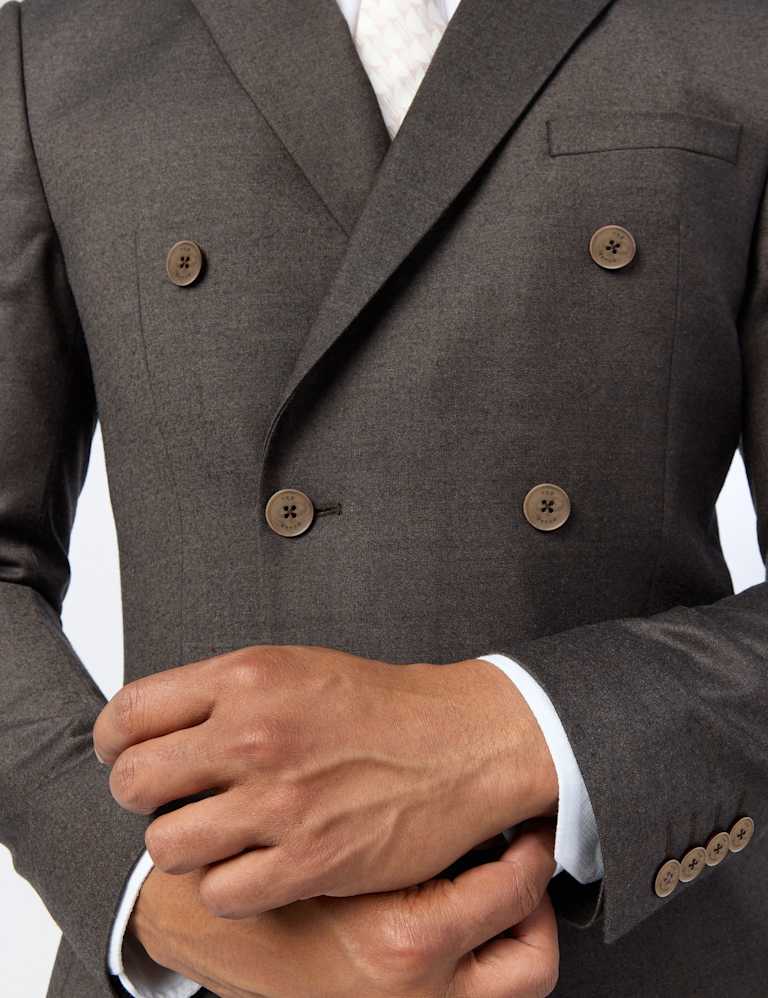 Slim Fit Wool Rich Flannel Suit 5 of 7