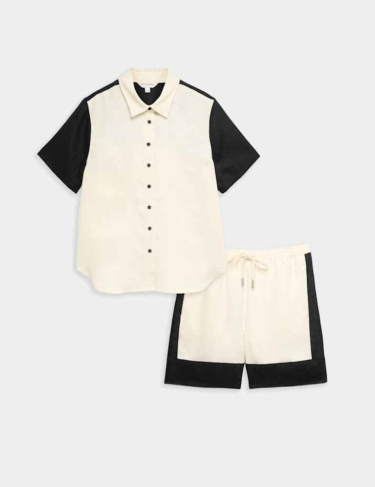 Flax Linen Shirt & Short Set 2 of 6