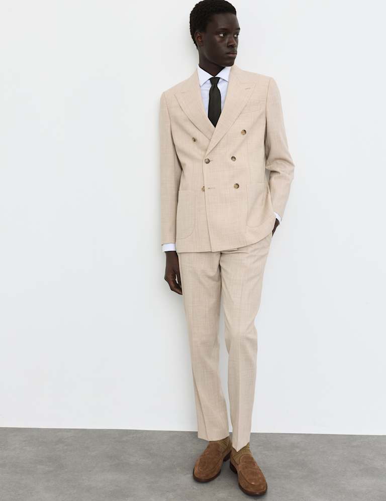 2 Piece Tailored Fit Merino Wool Rich Suit 1 of 6