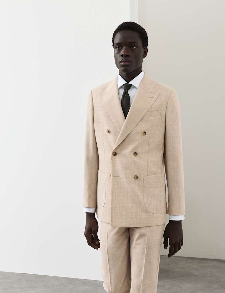 2 Piece Tailored Fit Merino Wool Rich Suit 2 of 6