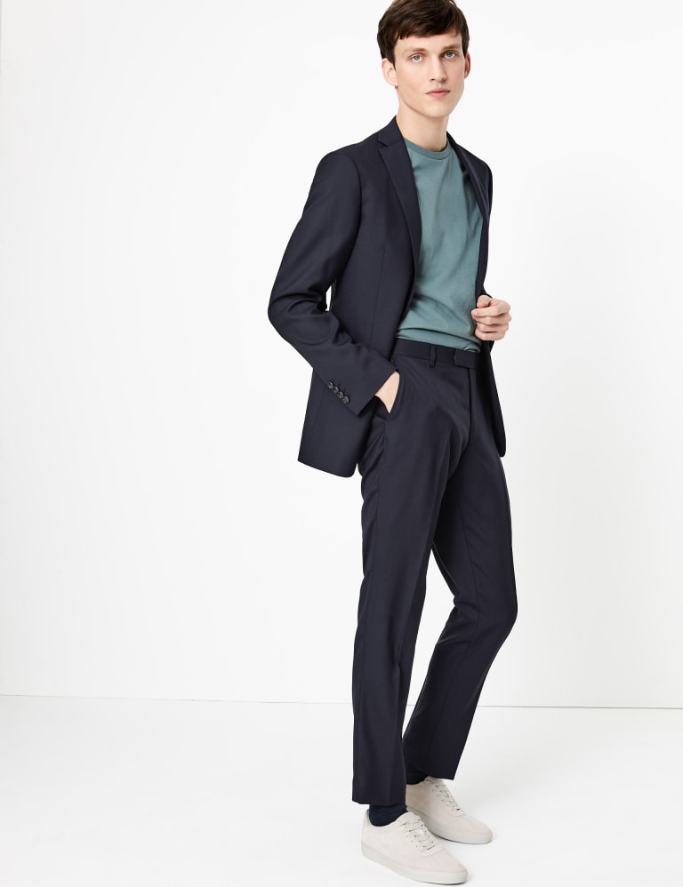 Big & Tall Navy Regular Fit Wool Suit 1 of 8