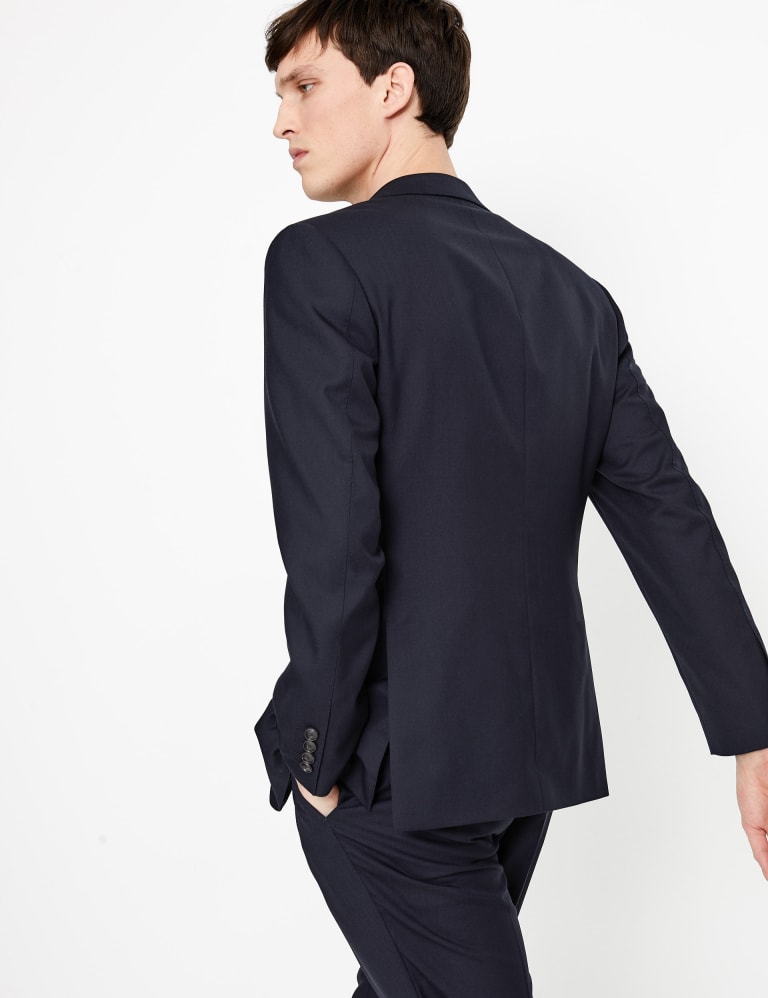 Big & Tall Navy Regular Fit Wool Suit 3 of 8