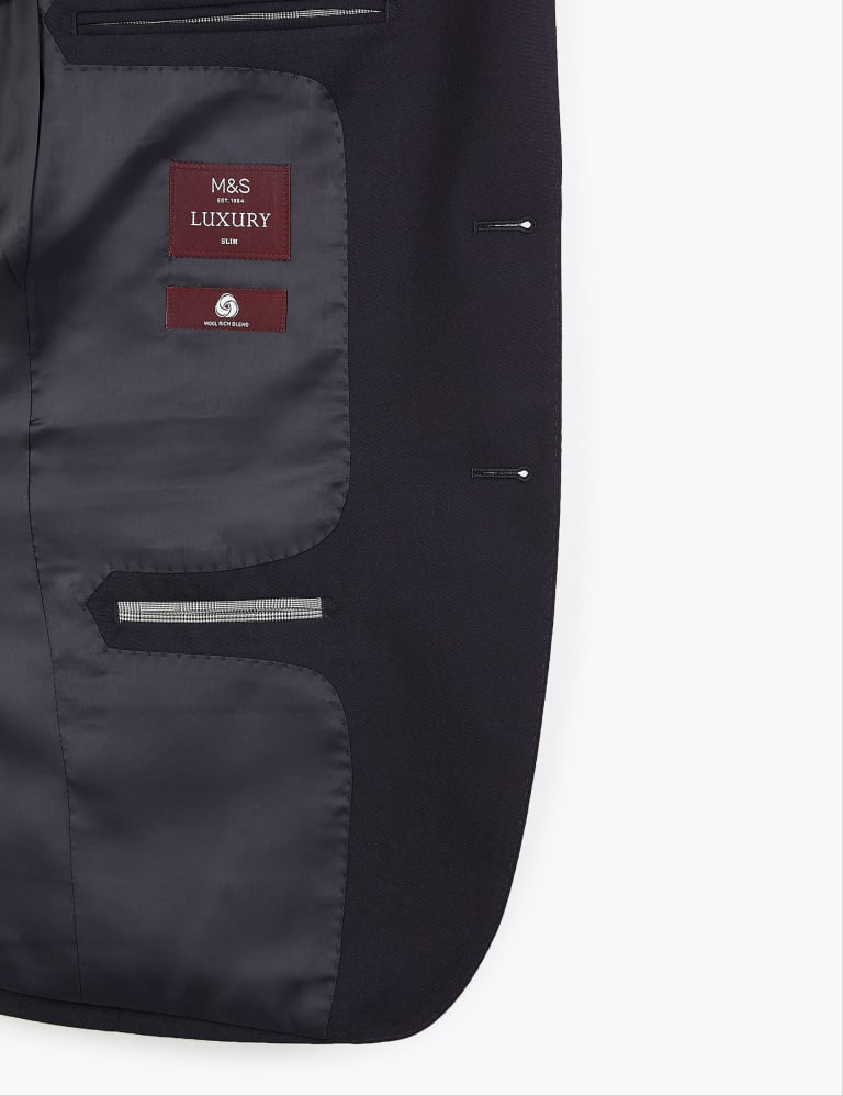 Big & Tall Navy Regular Fit Wool Suit 8 of 8