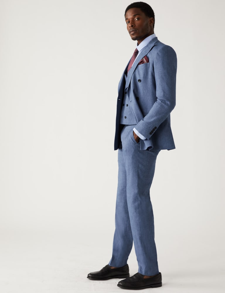 Tailored Fit Italian Linen Miracle™ Suit 1 of 6