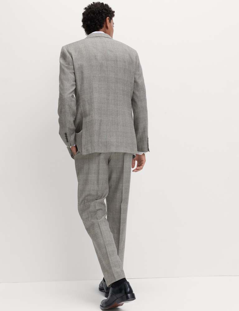 Regular Fit Pure Wool Check Suit 3 of 6