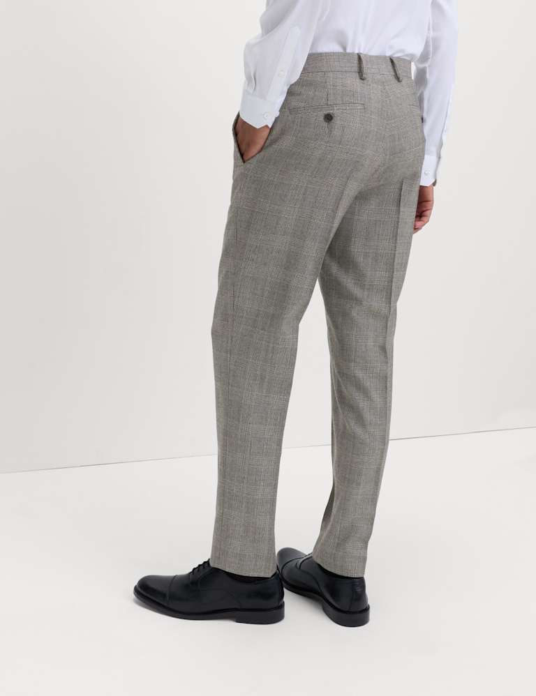 2 Piece Regular Fit Pure Wool Check Suit 5 of 6
